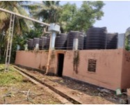 Rain water harvesting unit installed on campus