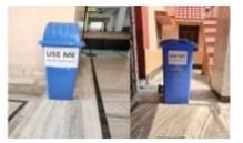 Waste management bins placed across campus