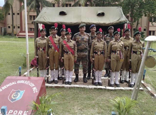 N.C.C. Unit activity, Mahishadal Girls' College