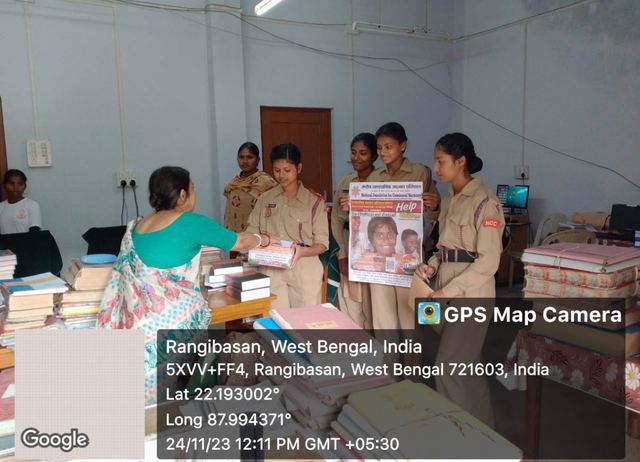 N.C.C. Unit activity, Mahishadal Girls' College