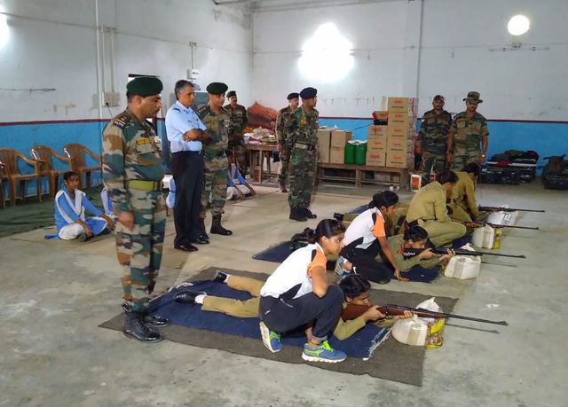 N.C.C. Unit activity, Mahishadal Girls' College